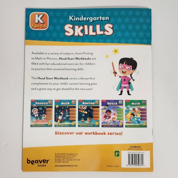 🆓️ W/ $55 Purchase! Kindergarten Prep Workbooks, Set Of 4 🆕️ - Picture 7 of 9